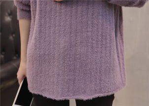 實拍秋冬新款半高領寬松毛毛針織毛衣衫b688474